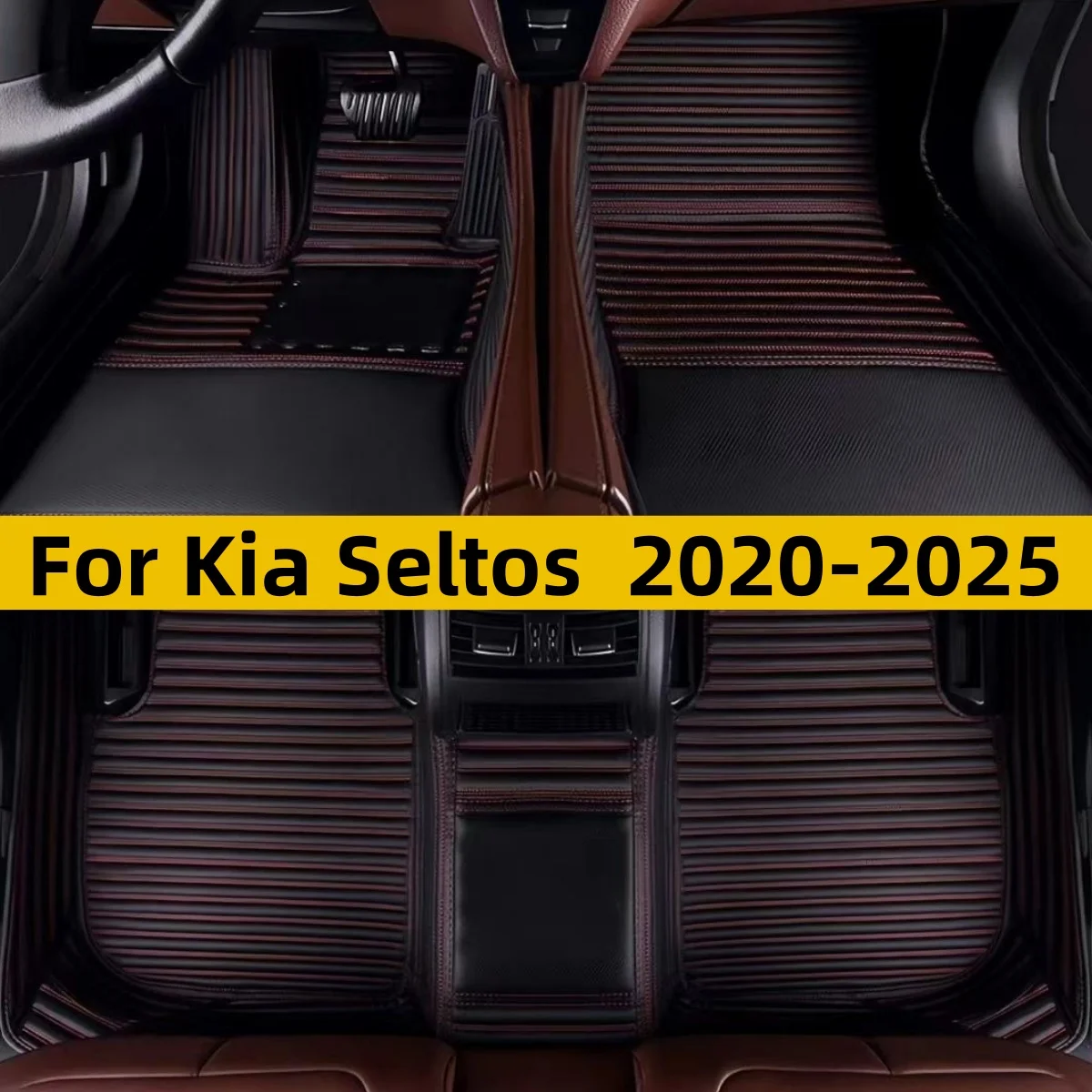 Car Floor Mats Fit For Kia Seltos 2020 2021 2022 2023 2024 2025 Custom Car Foot Carpets Auto Accessories