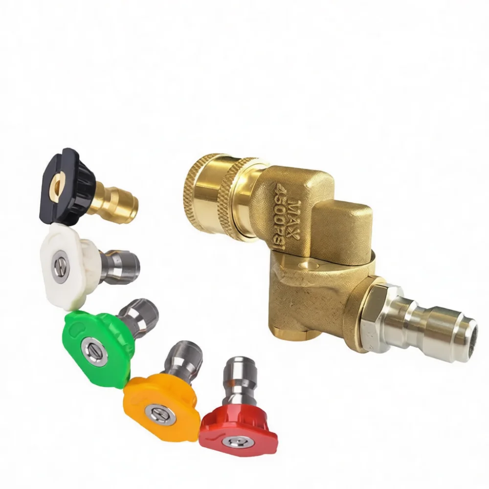 Premium High Pressure Washer Nozzle 1 4 Quick Fitting Adjustable Multi Stage Jet Spray Tip For Professional Car Wash