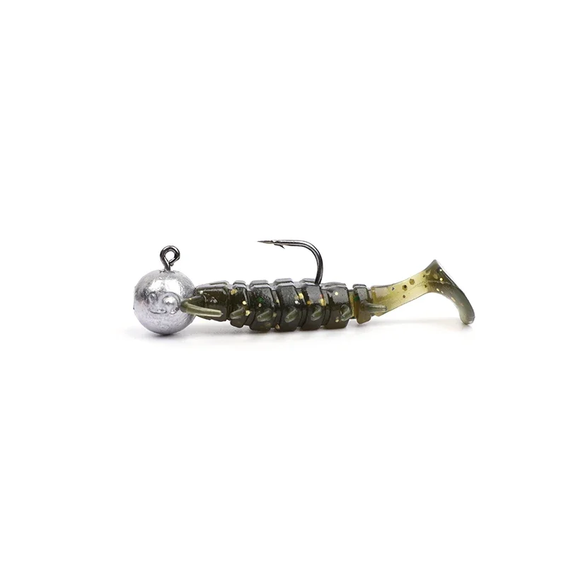 OUTKIT 10Pcs/lot Wobblers Rockfishing beetle Lures Rubber Baits 3.5cm 1.1g Fishing Soft Worm Artificial Baits Bass Silicone Fish