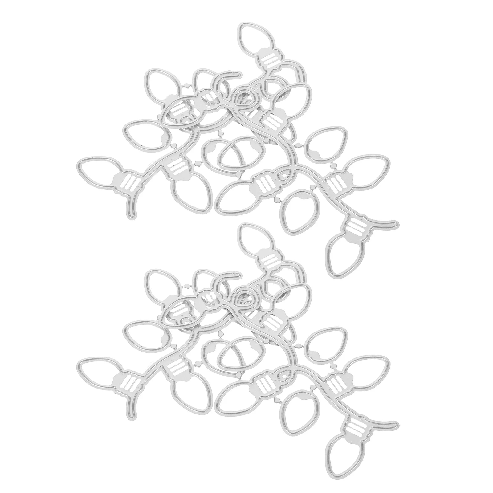 

4Pcs Christmas Decoration Mold: Carbon Steel DIY Metal Stencils for String Light Patterns Embossing Dies Craft Cutting
