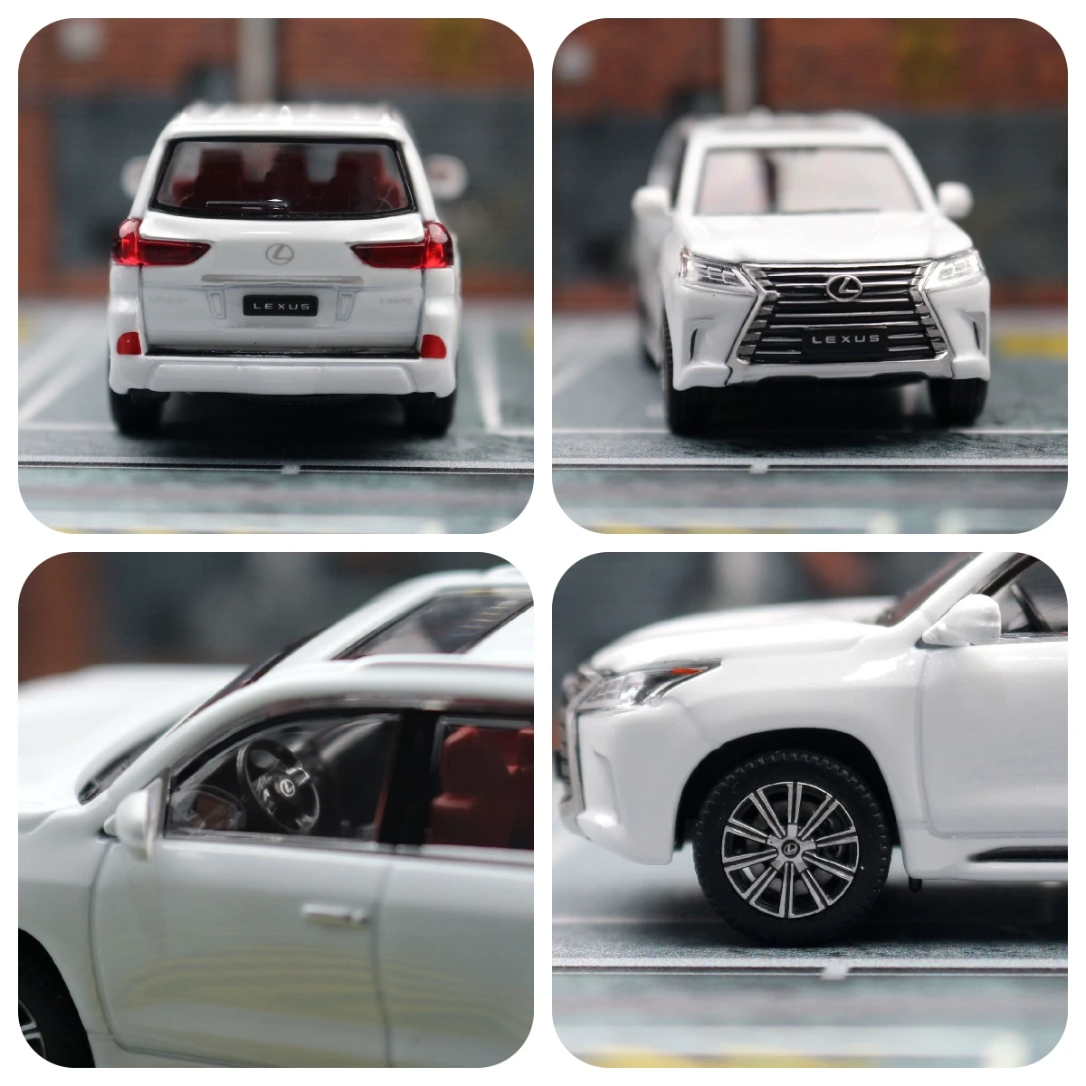 1:64 Lexus LX570 Miniature Model JKM 1/64 Premium SUV Toy Car Vehicle Free Wheels Diecast Zinc Alloy Metal Collection Gift