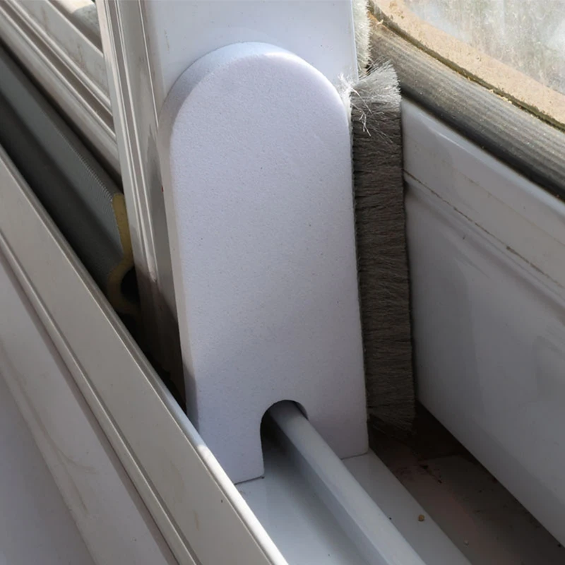 2Pcs/Set Push-pull EVA+PP Sealing Strip Self-adhesive Windproof Window Buffer Block Sliding Up And Down Track Brush Strip Window