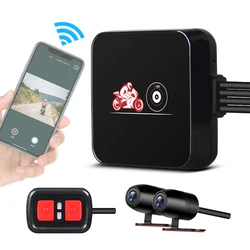 VSYS  D6RL/D6WL Motorcycle DVR Dual lens 1080p Full HD resolution front and rear view Dash cam Wifi Video Recorder night vision