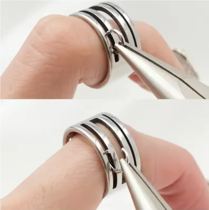 Stainless Steel Jump Ring Opening Closing Finger Jewelry Tools Round Circle Bead Plier for DIY Jewelry Making Tool