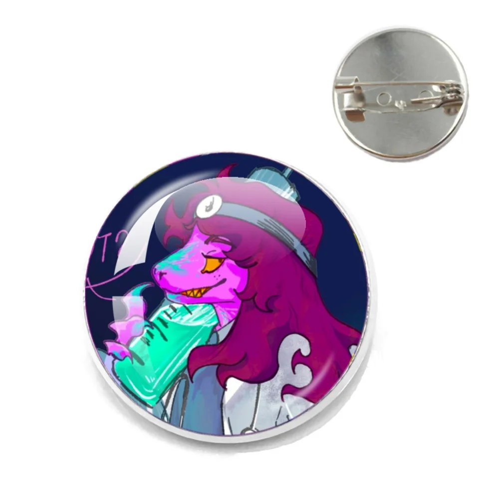 Deltarune لعبة شخصية السوسي مضحك ميمي دبابيس معدنية الإبداعية التلبيب دبوس ديكور الكرتون عاشق بروش معدني طوق هدية مجوهرات #5