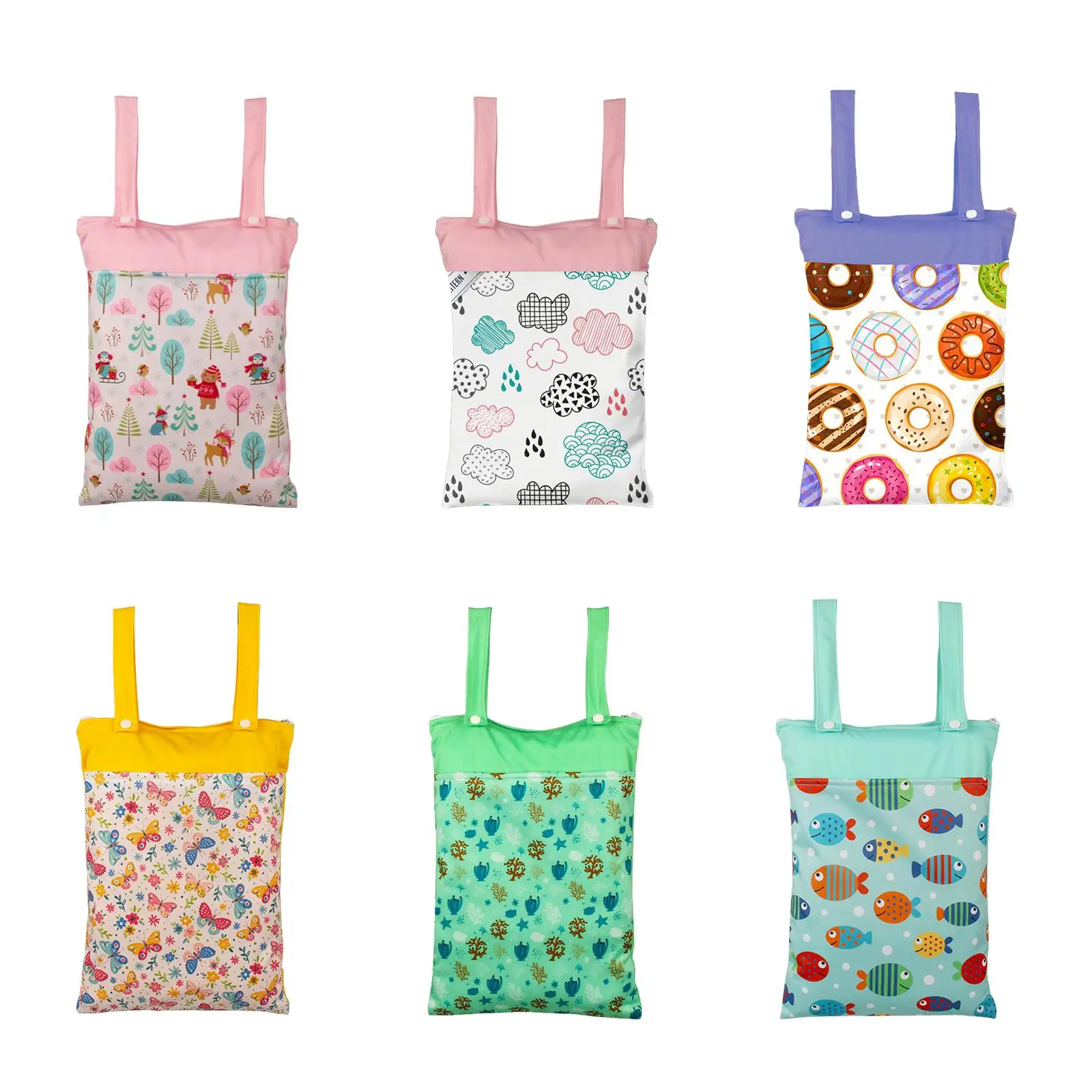 Baby Diaper Pouch Washable Wipe Storage Bag for Newborn Gift Outdoor Picnic