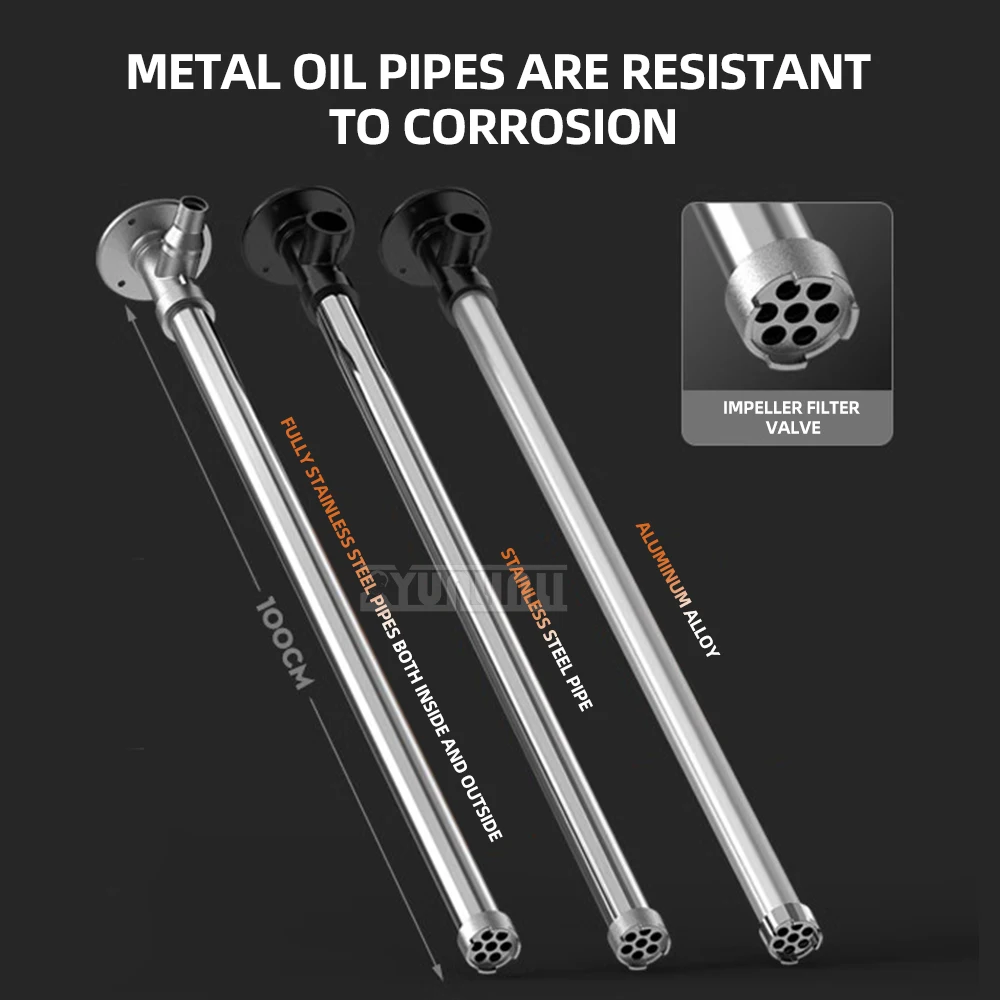 Stainless Steel Electric Oil Pump Portable High Power Diesel Pump with 6 Speed Adjustment