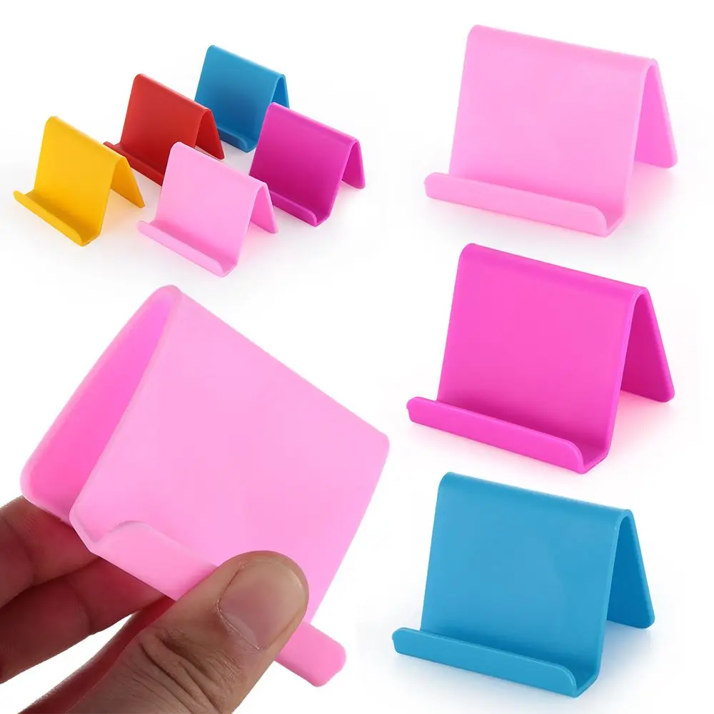 

1Pc Phone Holder Universal Mini Plastic Smart Phone Holder Table Desk Mount Stand Phone Holder Bracket Tablets Holder