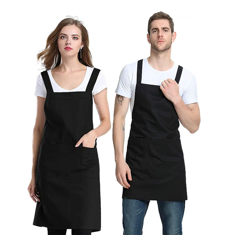 Riemen einfarbige Schürze Neck holder Schürze Werbung Overalls