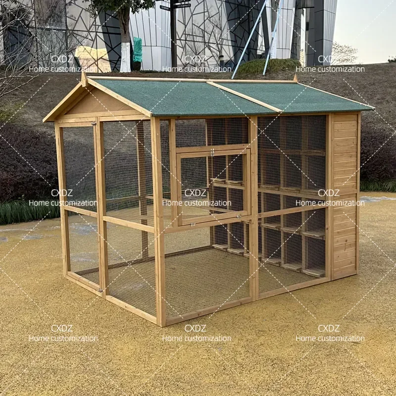 Wooden Pigeon Nest Cage Assembly Kit Special Breeding House for Domestic Pigeons Secure Entry Exit Design for Pigeon Shed