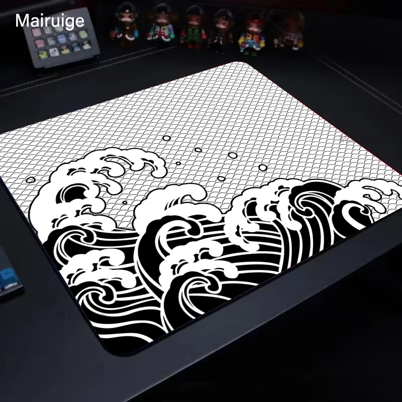 E-Sports Mousepad Wave Gaming Decoration Pc 400X450MM Desk Accessories Mouse Mat Carpet Office Decor Gamer Deskpad Mousepads