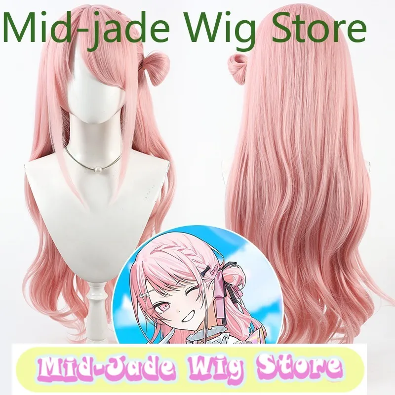 

Stage 5th Anniversary Thanks Ceremony for Xiaoshan Ruixi Wig Pink Curly Hair Anime Game Role Playing Synthetic Hair Halloween