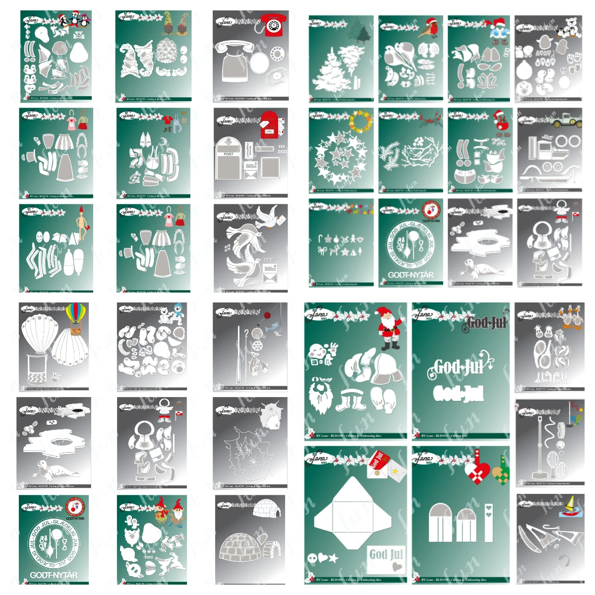 

Happy Penguins Die Cuts Crafts Christmas Branches and Berries Metal Cutting Dies DIY Scrapbooking Paper Card Template Handmade