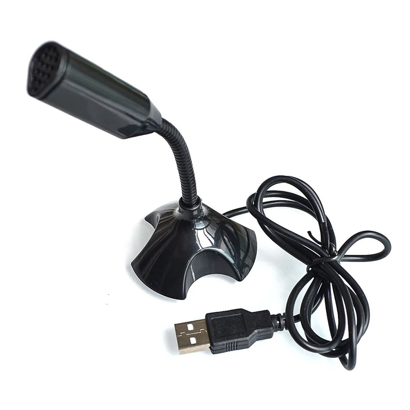 Micrófono USB para portátiles y ordenadores, micrófono ajustable para estudio, canto, juegos, Streaming, micrófono con soporte de escritorio