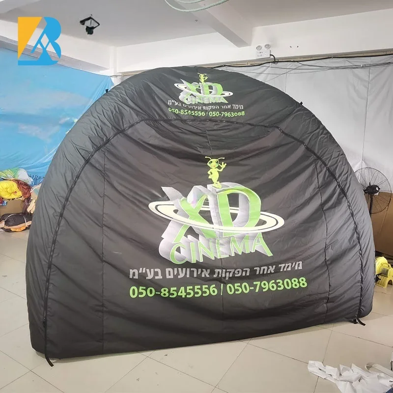 Custom Built Advertising Show Black Inflatable Spider Tent for Party Event Planner Toys