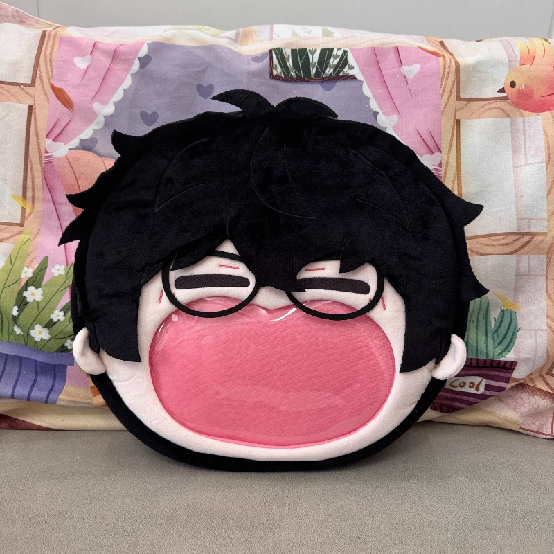 Japanese Anime Game Ren Kawaii Face Cosplay Plushies Backpack Itabag Lolita Girls Transparent Shoulder Bags Fans Collection Gift