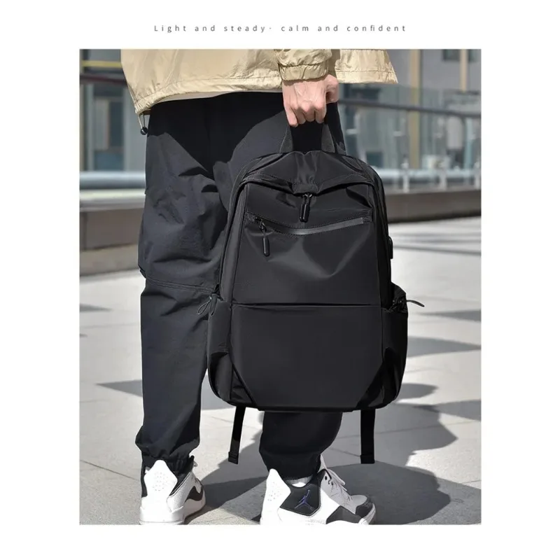 Subtle polished finish gives this high-end backpack a versatile look for work school and city trips