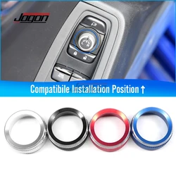 1PCS For Subaru WRX 2021 2022 2023 Car Interior Rearview Mirror Adjustment Button Ring Knob Cover Sticker Trim Decoration