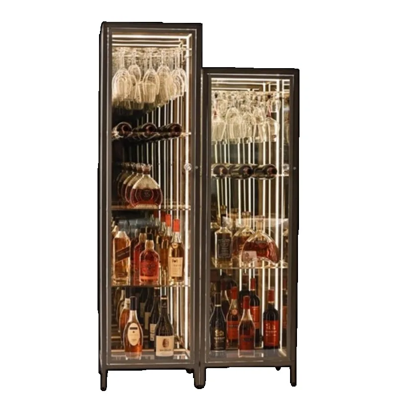 تخزين خزانة عرض فاخرة منظم المشروبات الزجاجية خزائن غرفة المعيشة خزانة جانبية الشمال Szafki Do Salonu أثاث المنزل