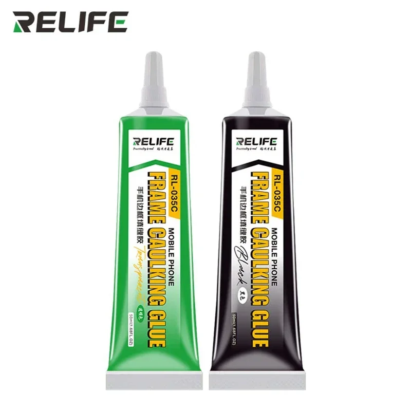 Pegamento para calafateo de marco Relife RL-035C, adhesivo sellador de costura para borde de teléfono, pantalla curva, líquido de reparación de marco medio, 15ml