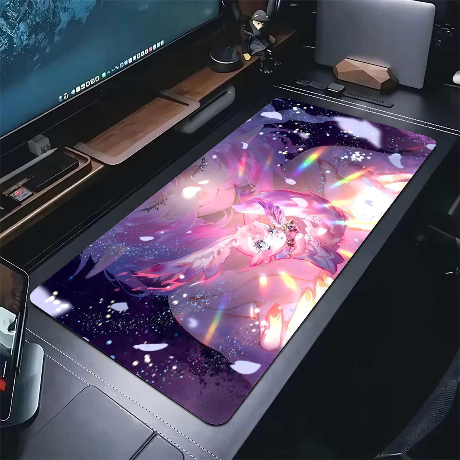 Honkai Star Rail Cyrene Pro E-Sports Gaming Mousepad Extra Large Non-Slip Stitched Edge Keyboard Laptop Desk Mat For PC Gamer