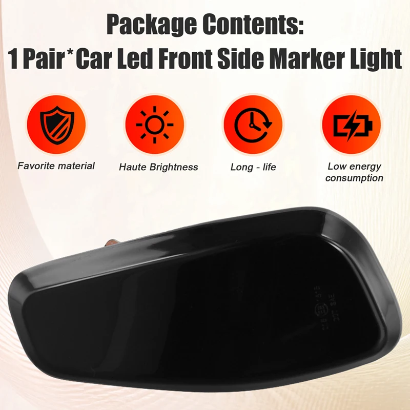 Indicatori di direzione a LED per indicatori di direzione laterali anteriori per auto 68256049 AA 68256050 AA Per Jeep Renegade BU 2014-2021