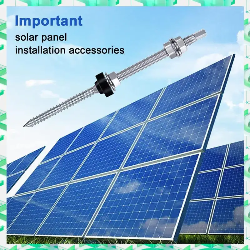 

FIZP Stainless Steel Hanger Bolts M10 X 200 Mm, Pre-Assembled, V2A, Height-Adjustable, For Photovoltaic Solar Mounting Roofs, 8