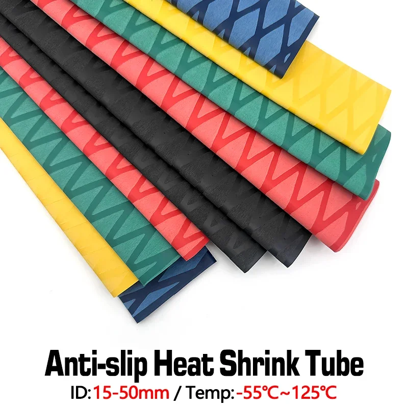 Anti-slip Heat Shrink Tube for Fishing Rod DIY Electrical Insulation 6Colors Anti-slip 2M 15/18/20/22/25/28/30/35/40/45/50mm