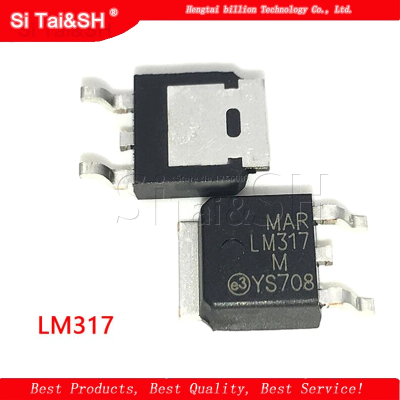 10pcs/lot LM317 adjustable voltage regulator SMD transistor TO-252 patch LM317M new original