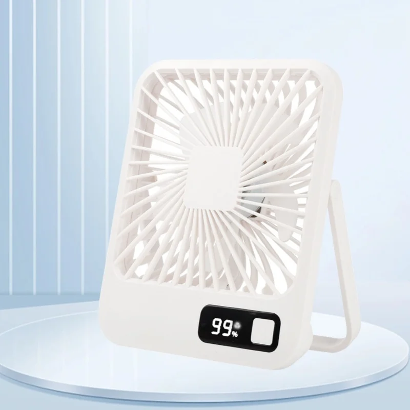 

Настольный вентилятор USB, 5 режимов скорости, устойчивая подставка, сверхтихий, зарядка через USB, небольшой настольный вентилятор для семьи, офиса, школы