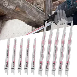 10Pcs Reciprocating Saw Blades Cutters Tool For Wood Cutting Woodworking Tool S644D & S1531L Saw Blades For Makita/Dewalt/Bosch