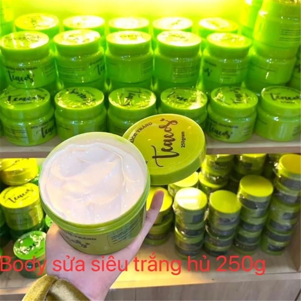 Body Sữa kích trắng TEACOS hu 200g sua duong kich trang , white lightening