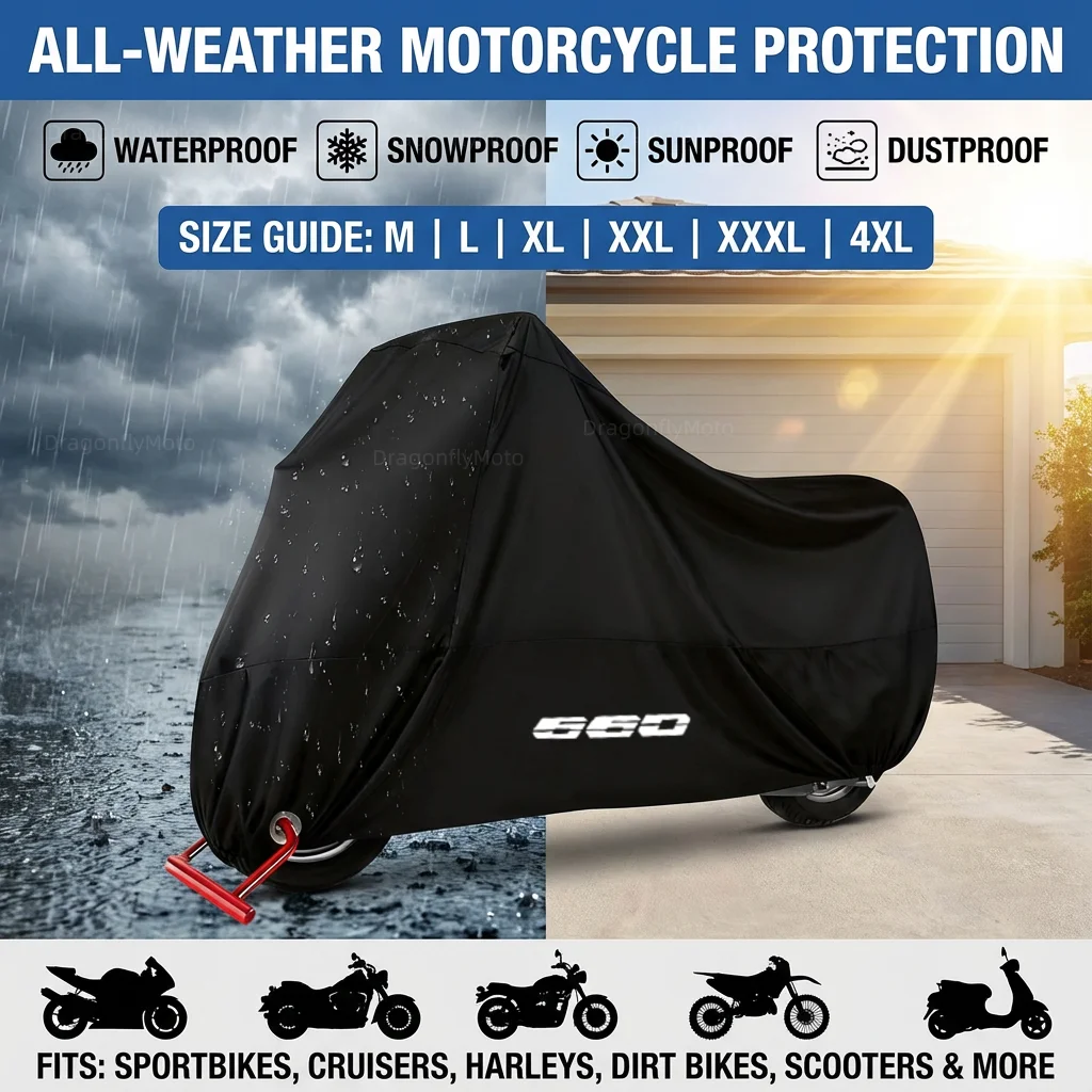 For Triumph Trident 660 Sport Tiger 660 Trident660 190T Waterproof Motorcycle Covers Motors Dust Rain Snow UV Protector Cover