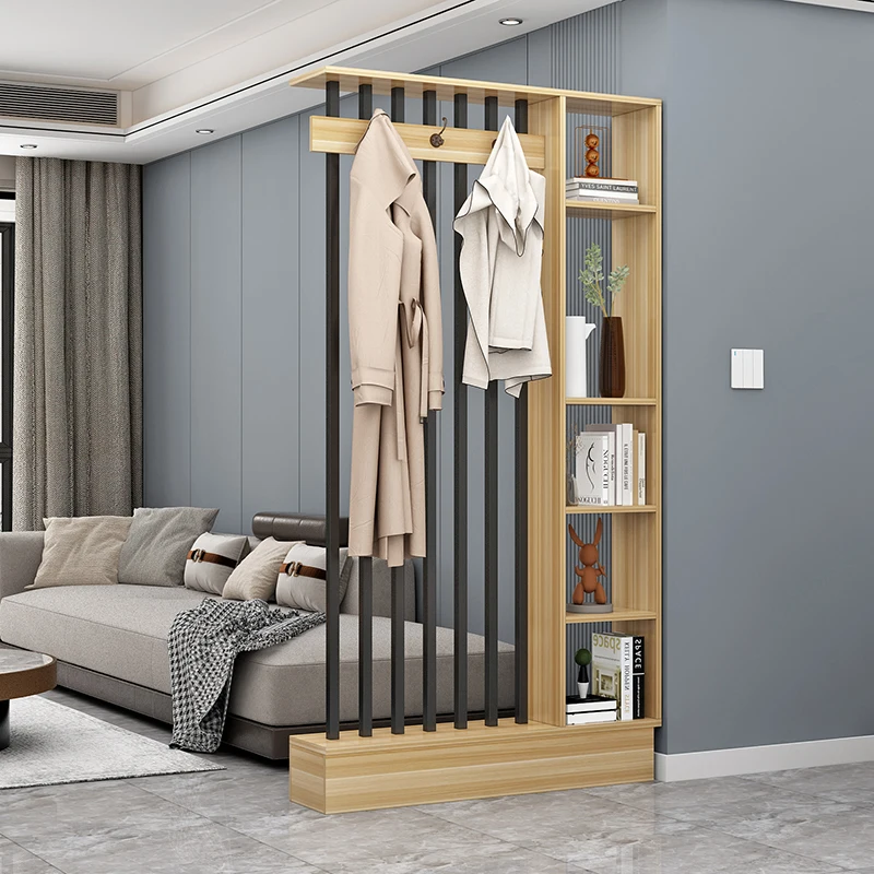 New Chinese-style screen partition living room household entrance cabinet modern simple entrance foyer shielding decorative stor