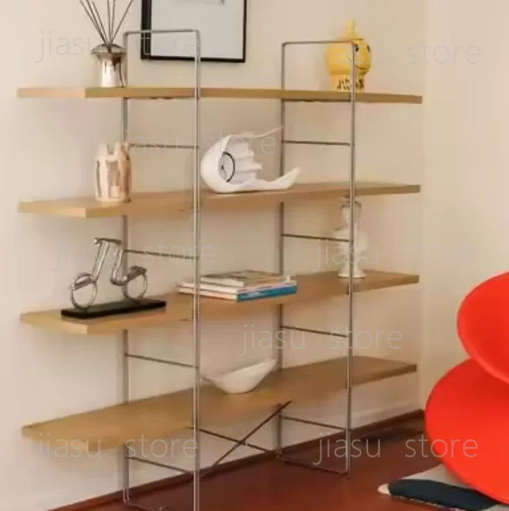 

Only Bracket Excluding Wooden Nordic Vertical Cabinet Multi-layer Simple Storage Rack Retro Decorative Wall Display Rack Bracket