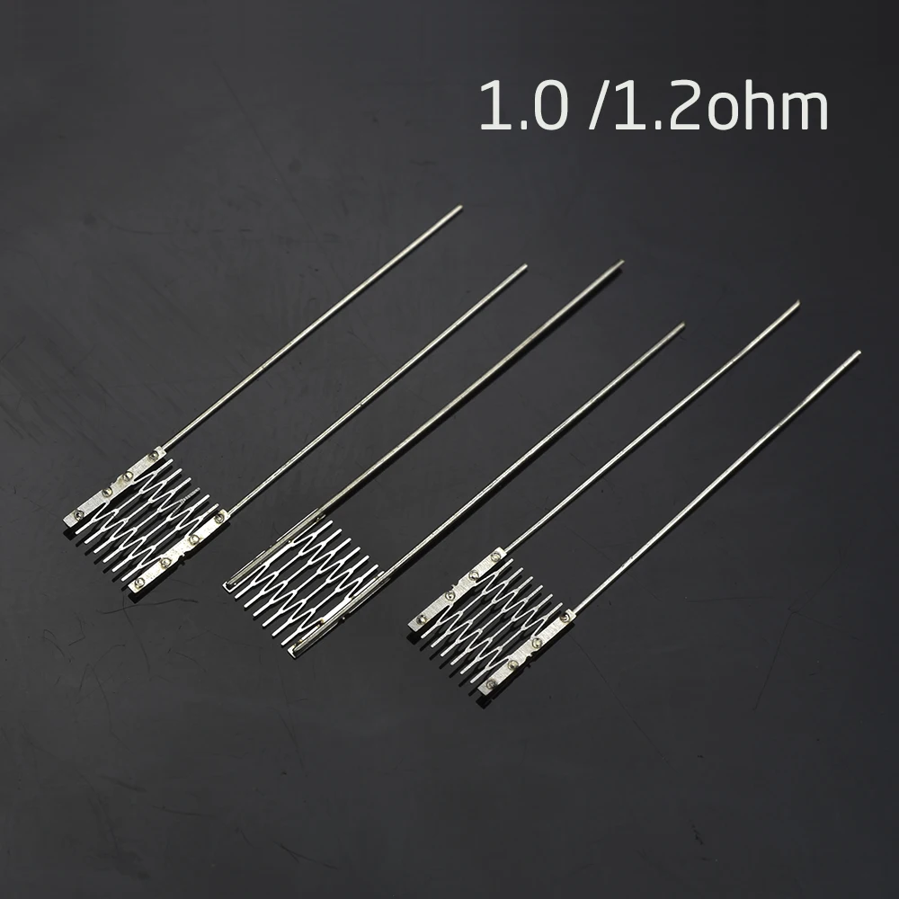 1/2/5Set Premium Mesh Resistance Kit 1.0/1.2/0.6/0.8/0.9ohm 10pc wire 5set Cotton Rod Tool