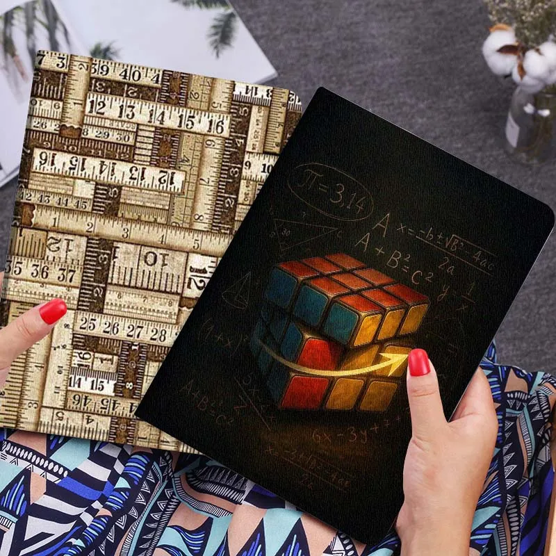 

Magic Cube Math Art Tablet Case For Huawei Honor MatePad MediaPad Air 5 6 7 11 V6 V7 V8 V9 X9 X8 T10 T10s C5e T5 Gift