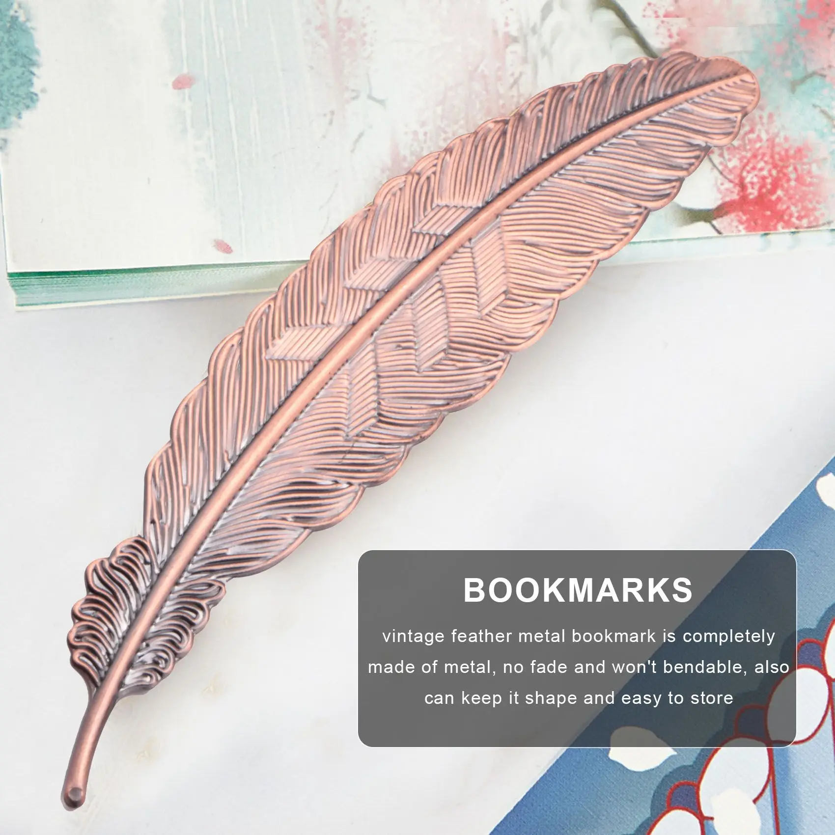 【Today-Only!】27 Pieces Of Metal Bookmarks Feather Bookmarks Feather Bookmarks for Students