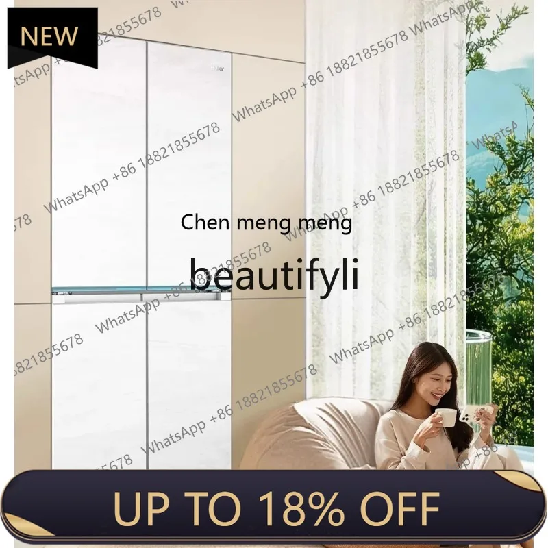 

Z189 A556 Double-open four-door zero-insert ultra-thin full-space air-cooled frost-free white refrigerator