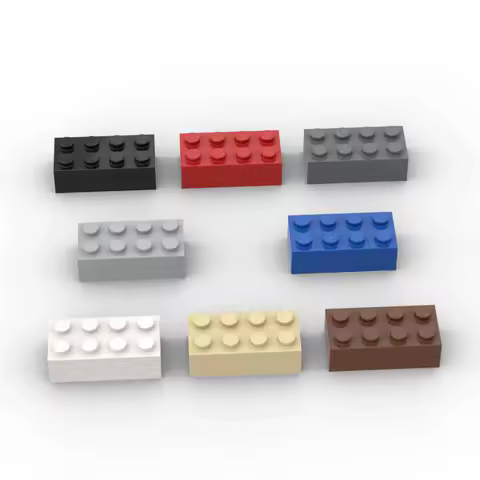 MOC 10PCS 3001 2x4 Bricks Building Blocks High-Tech Plate Board Assemble Educational Particle Idea Toys Children Birthday Gift