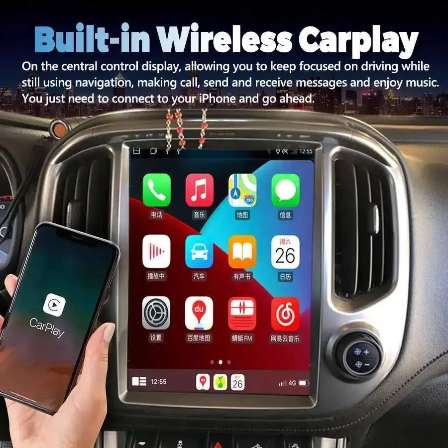 For Chevrolet Colorado GMC Canyon 2015 - 2018 Android Screen Radio 2din GPS Carplay Car Multimedia Video Player Radio Head Unit