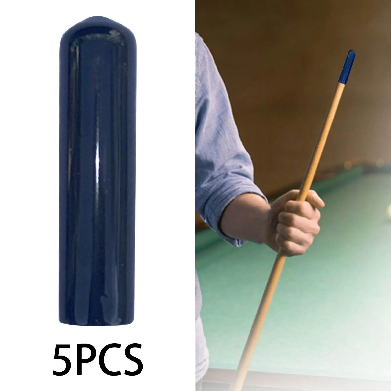 

Cue Tip Protection Cap Plastic Pool Cue Accessories Set for Pool Cue Stick Maintenance and Billiards Care