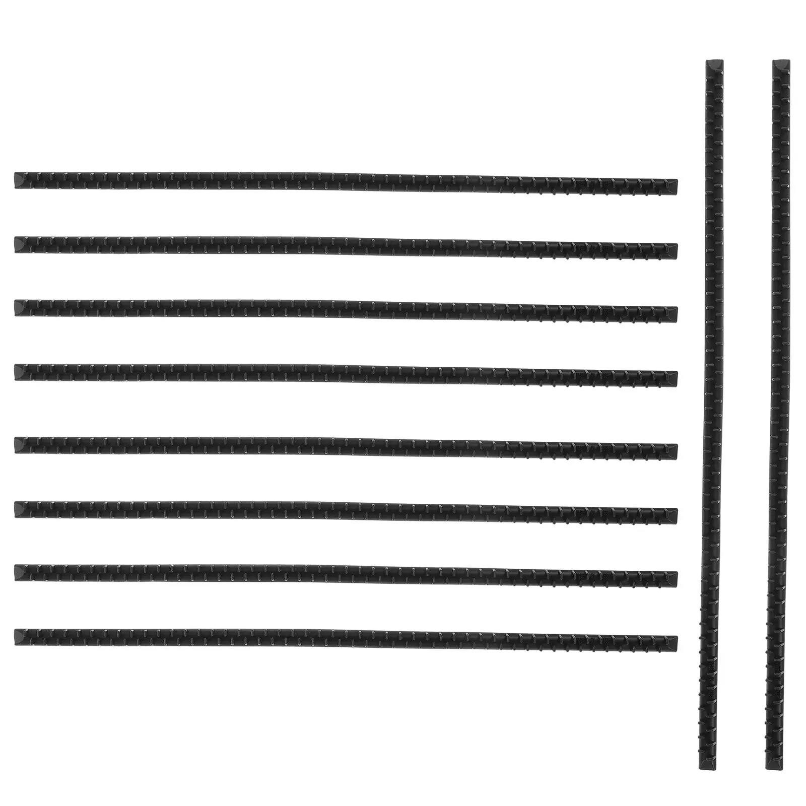 10Pcs Hairband Plastic Teeth Grip Strips Anti-Slip Adhesive for Women Girls Headbands Hair Hoops Craft DIY Styling Secure