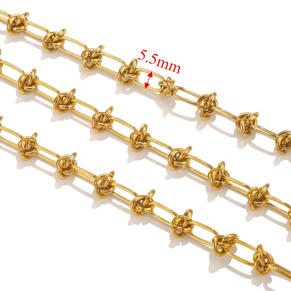 baizzx Stainless Steel Chain Gold 1 Meter 3