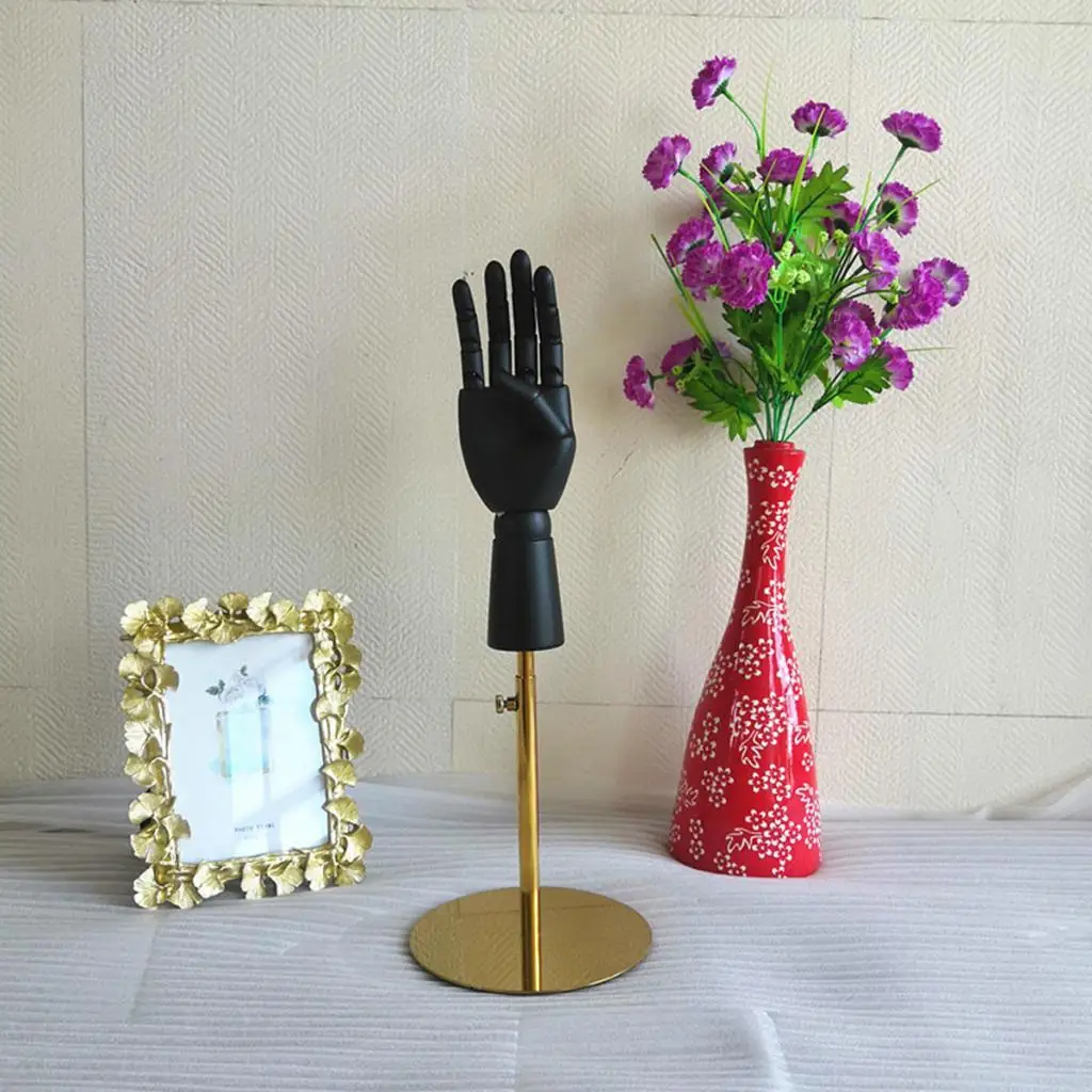 

Wooden Manikin Hand Display Model Artist Hand Figure Mannequin Hand Stand for Nail Art Decoration and Jewelry Showcase