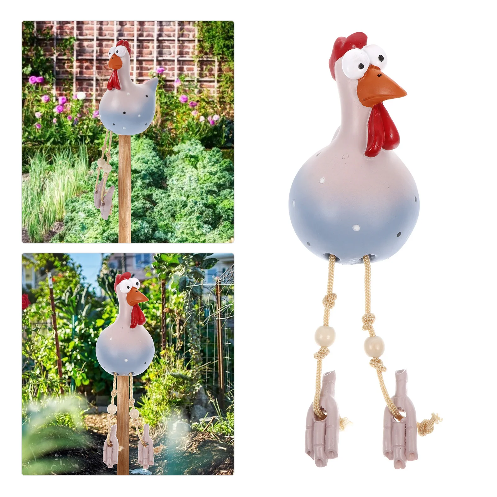 

Resin Chicken Statues Creative Ornament Desktop Decoration Indoor Home Decor Perfect Gift for Friends Family