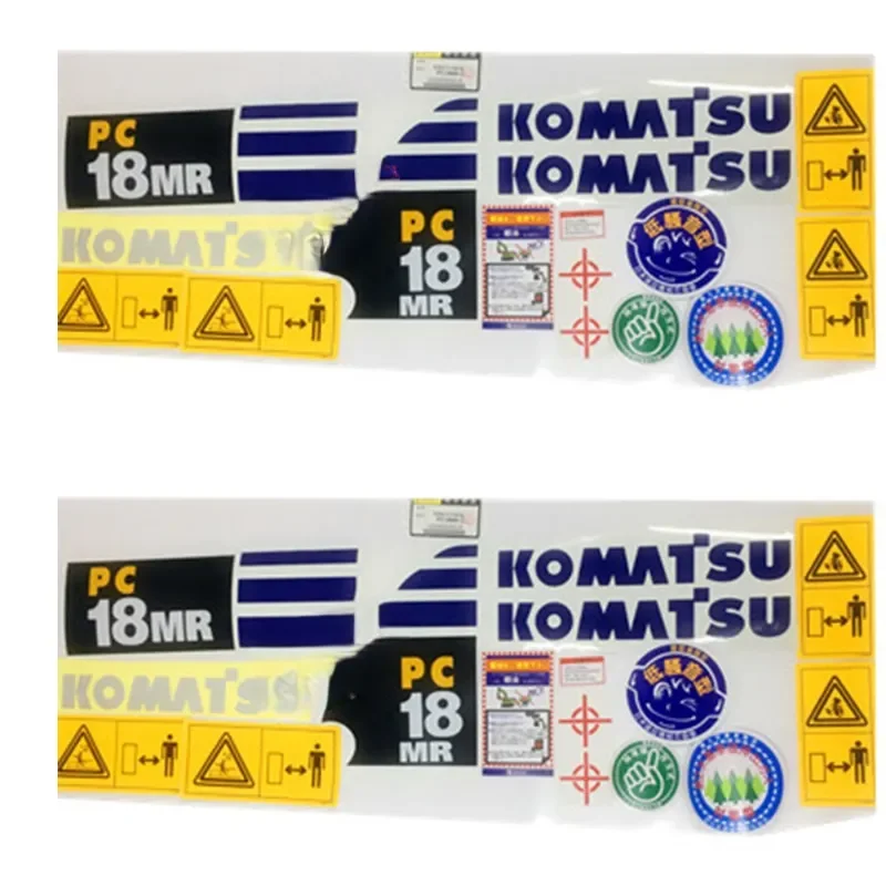 

For Komatsu Excavator Supplies Sticker Pc18mr/20mr/25mr Excavator Parts Full Car Sticker Sticker Digger