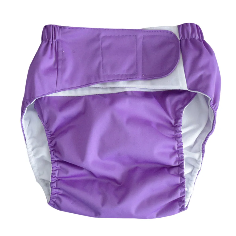 

Urinal Pants Reusable Waterproof Adult Diapers Washable Incontinence Underwear For Elderly Patients Dark Purple