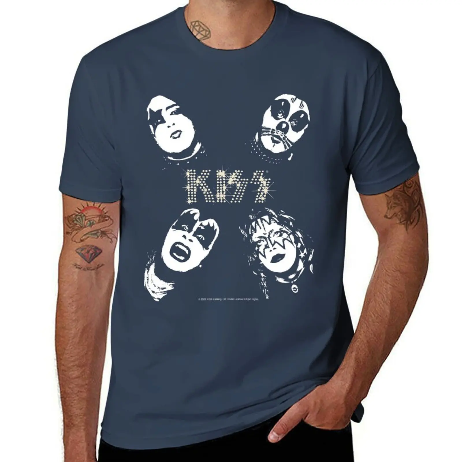 

KISS 1974 T-Shirt men t shirt cotton 100% funny t shirts man T-Shirt