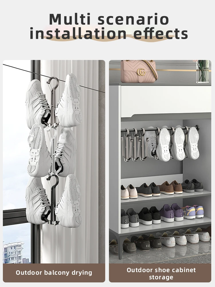 Perchero de aluminio creativo para baño, colgador de zapatos Simple para inodoro, dormitorio, almacenamiento limpio, ropa interior